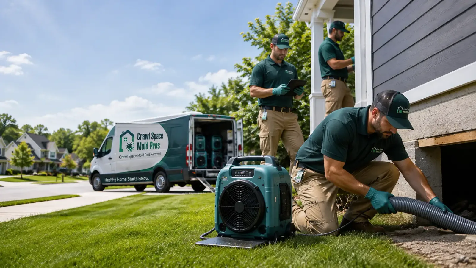 Crawl Space Mold Removal in Lake View, IA